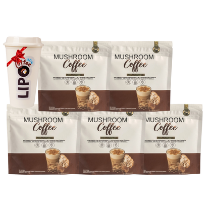 5 Bolsas de MushroomCoffee
