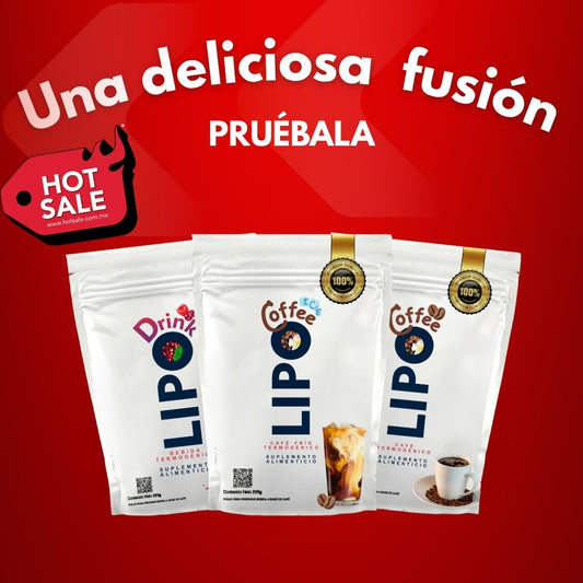 Fusión LipoICEcoffee+Lipodrink+Lipocoffee