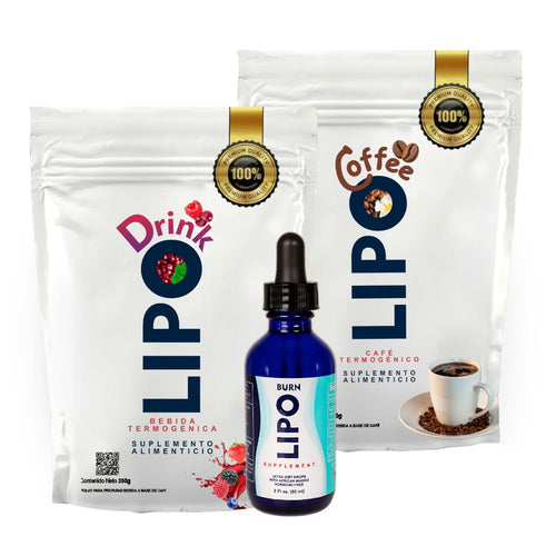 Trío Lipoburn+Lipodrink+Lipocoffee