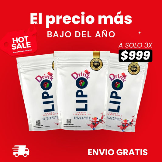 3 Bolsas de LipoDrink