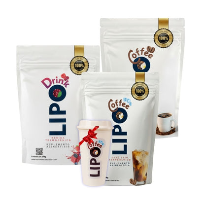 Fusión LipoICEcoffee+Lipodrink+Lipocoffee