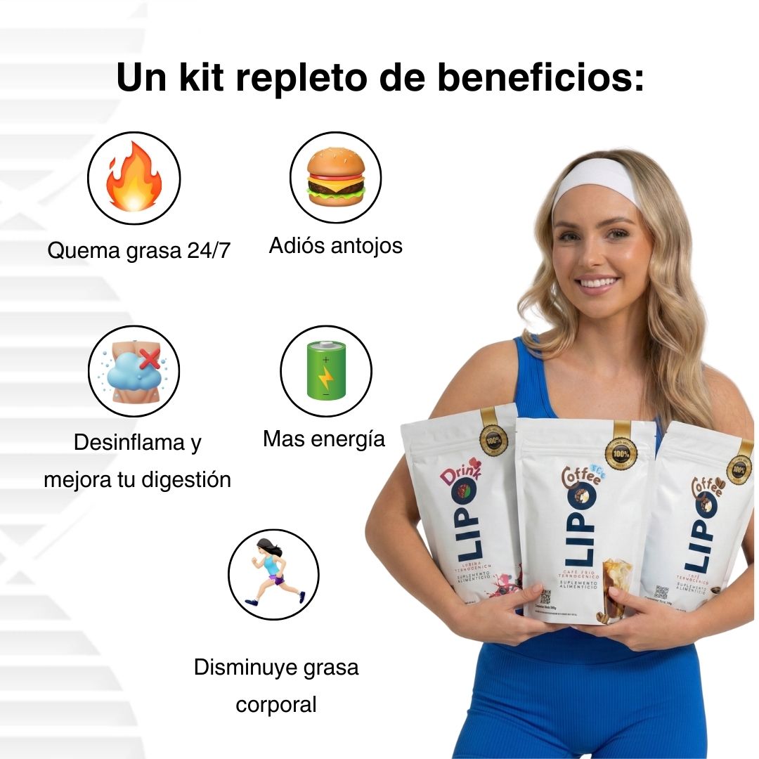 Fusión LipoICEcoffee+Lipodrink+Lipocoffee