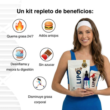 Combo Lipocoffee+Lipoburn+Vaso de regalo